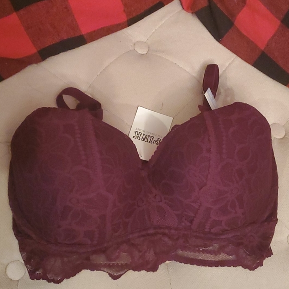 Pink Victoria Secret Ruby's Lace Bralette - Picture 2 of 7